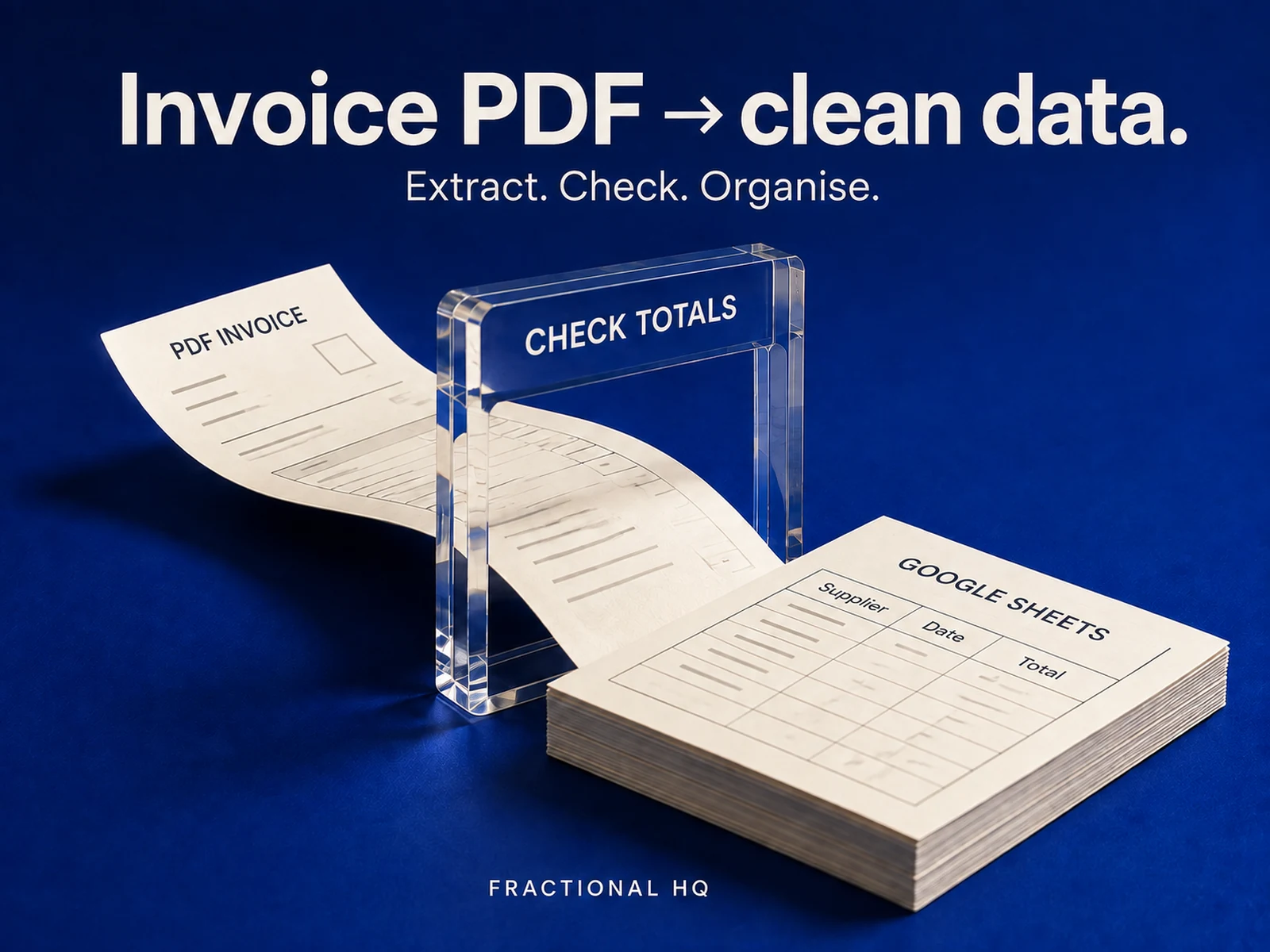 Concept illustration: Invoice data entry.