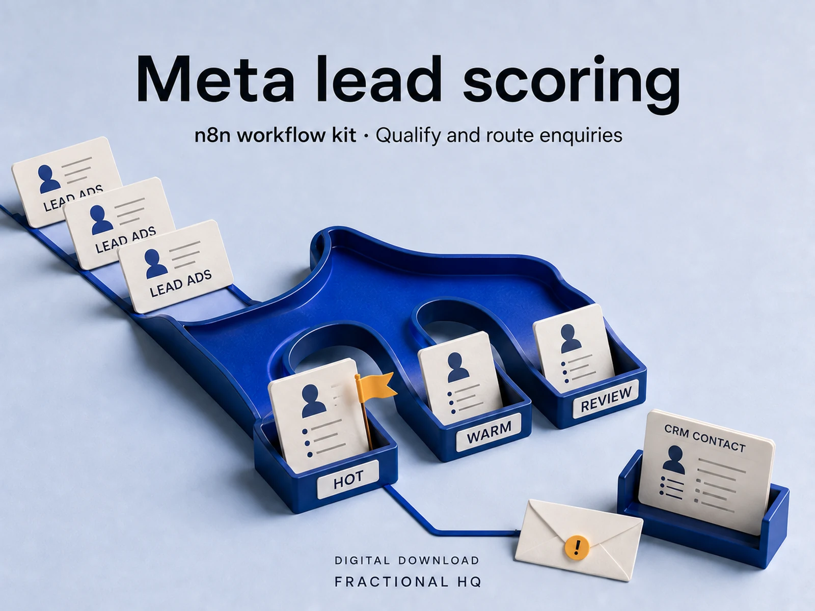 Concept illustration: Meta lead scoring.